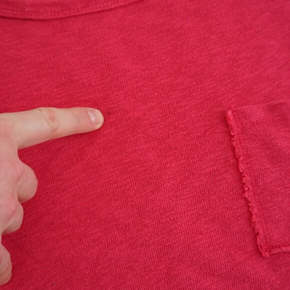 Anthropologie T.La Pink Cropped Scoop Neck Long Sleeve Shirt Small - Picture 5 of 12